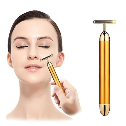 24K Gold Facial Massage Roller || SlimVelli™